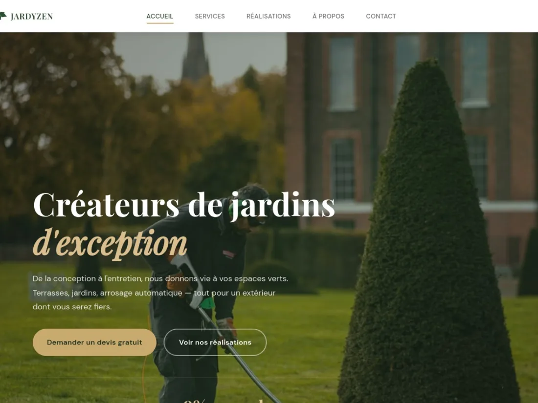 Site web de Jardyzen, paysagiste dans les Alpilles